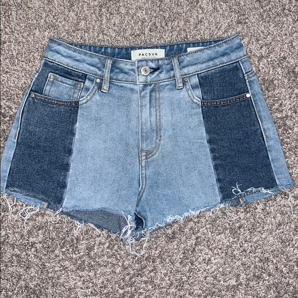 Blue jean shorts